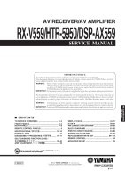 Yamaha RXV-559 - Service Manual 